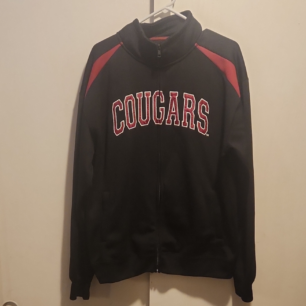 Black and Red Cougars Jacket